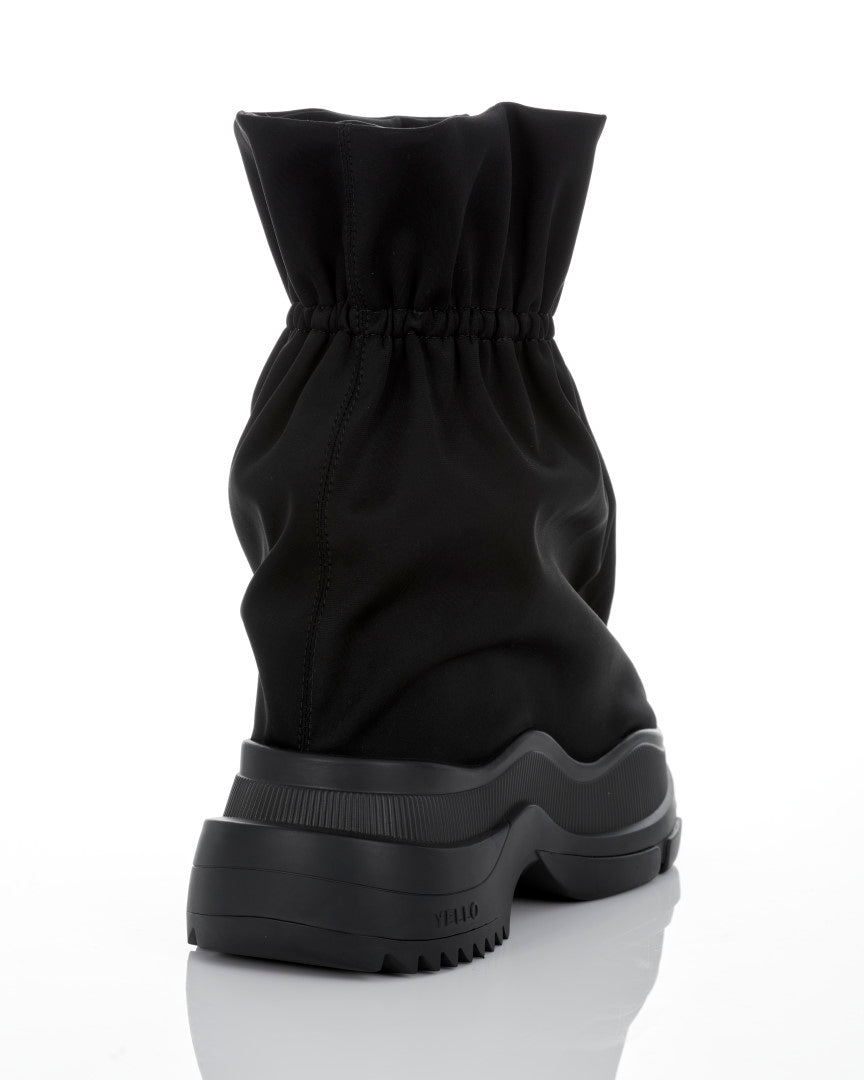靴 yello TOKYO BLACK PLATFORM SHORT BOOTS 05002242.jpg.webp