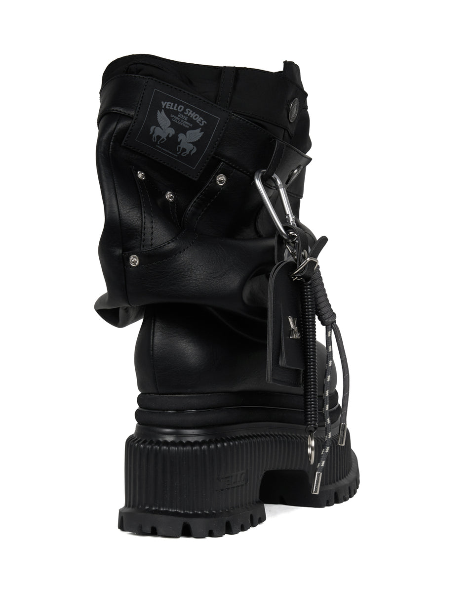 NO.0 PLATFORM SHORT BOOTS – YELLO