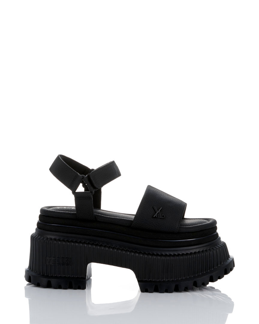 INK PLATFORM SANDALS – YELLO