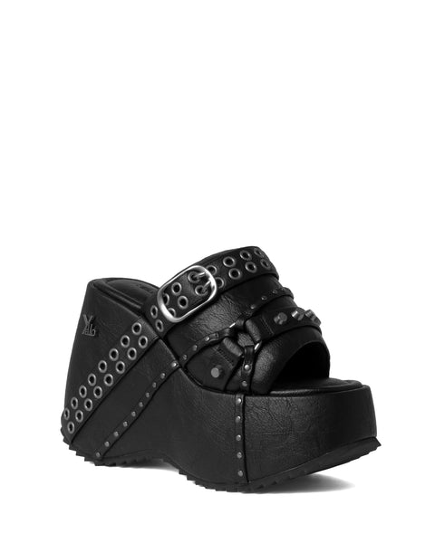 DUSTY PLATFORM SANDALS – YELLO