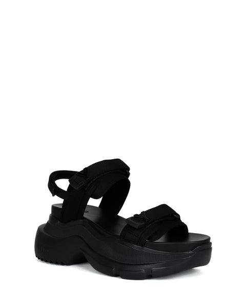 TOKYO BLACK SINGLE SNEAKER SANDALS – YELLO