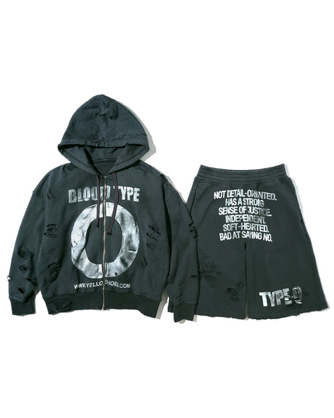 DISTRESSED BLOOD TYPE O SET UP