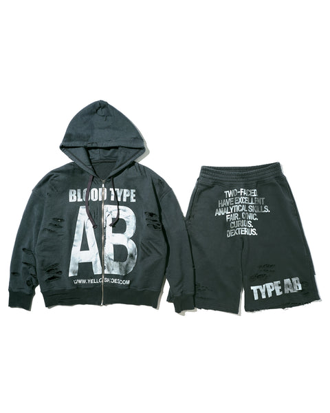 DISTRESSED BLOOD TYPE AB SET UP