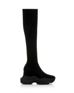 TOKYO BLACK MID SNEAKER LONG BOOTS