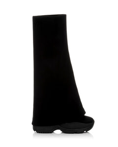 TOKYO BLACK FOLD OVER LONG BOOTS