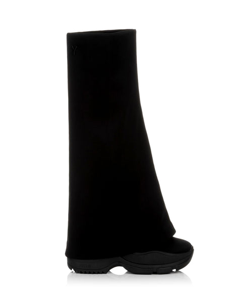 TOKYO BLACK FOLD OVER LONG BOOTS
