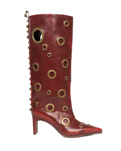 MAD RED LONG BOOTS
