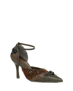 STITCHED MOSS HEELS