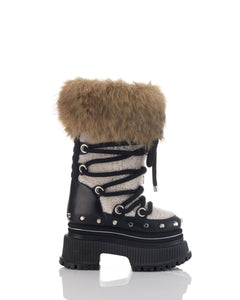TWO-TONE SHORT BOOTS