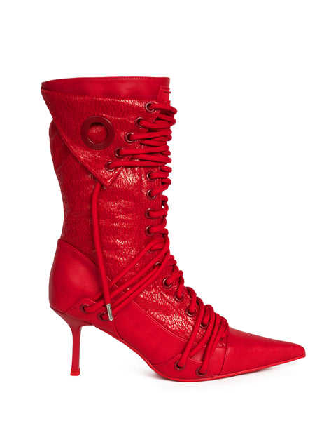 CRIMSON LONG BOOTS
