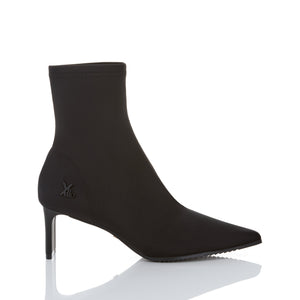 TOKYO BLACK LOW HEEL SHORT BOOTS